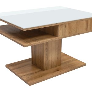 Ława Campo 80×60 białe/dąb wotan 28858 Ława Campo 80×60 białe/dąb wotan 28858