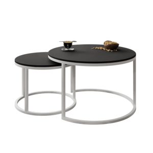 Ława CIRI SLIM 2w1 biały/czarny mat 222406 Ława CIRI SLIM 2w1 biały/czarny mat 222406