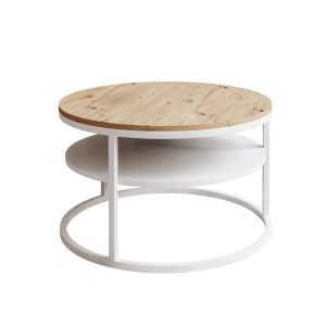 Ława CIRI SLIM z półką biały/artisan 220936 Ława CIRI SLIM z półką biały/artisan 220936