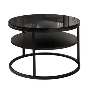 Ława CIRI SLIM z półką czarny połysk 220939 Ława CIRI SLIM z półką czarny połysk 220939