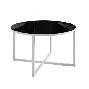 Ława CIRI-X biały/czarne szkło 222412 Ława CIRI-X biały/czarne szkło 222412