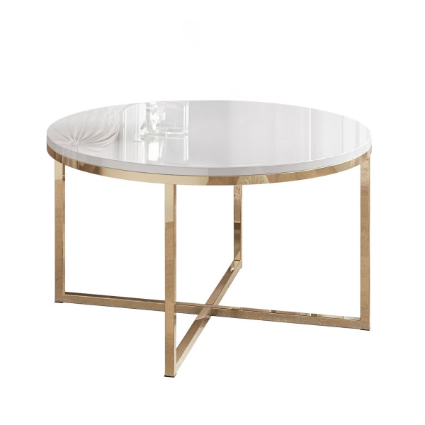 Ława CIRI-X złoty chrom/biały połysk 223667