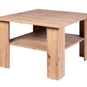 Ława do Salonu Dąb ARTISAN 75 cm z Półką KWADRAT 176966