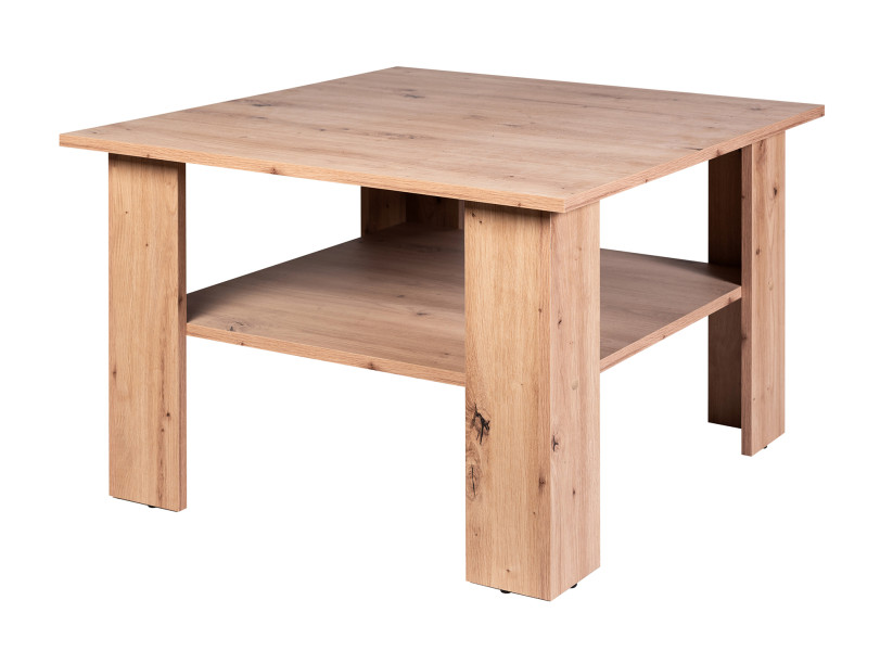 Ława do Salonu Dąb ARTISAN 75 cm z Półką KWADRAT 176966