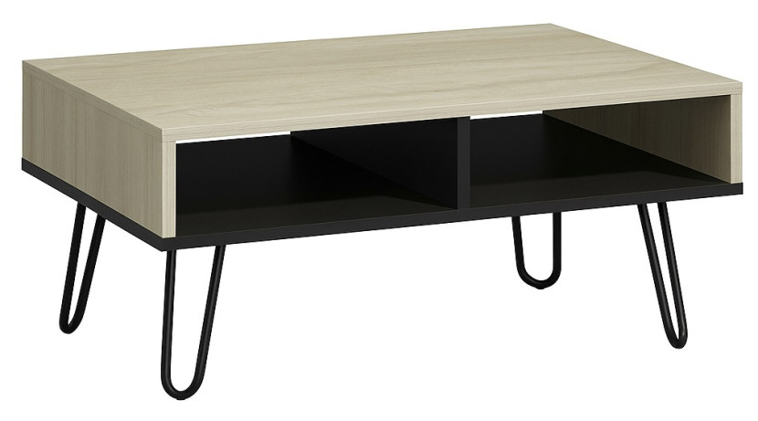 Ława Dora dąb sonoma/czarny 674299