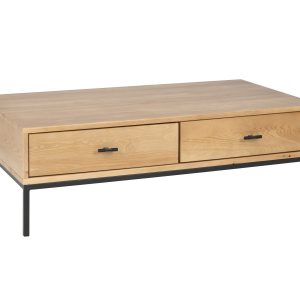 Ława drewno i metal SIRIO LOFT, kolor dębowy 147030
