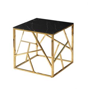 Ława ESCADA B II 55×55 czarny marmur/złota 874132 Ława ESCADA B II 55×55 czarny marmur/złota 874132