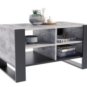 Ława Figa beton/czarny 651419 Ława Figa beton/czarny 651419