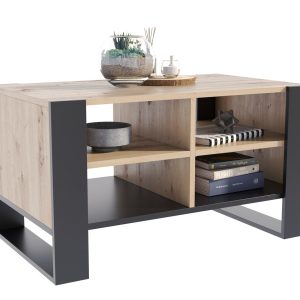 Ława Figa dąb artisan/czarny 570600 Ława Figa dąb artisan/czarny 570600