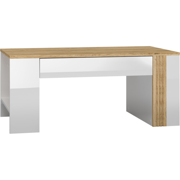 Ława FLORIN FS10 dąb castello / biały połysk 252293