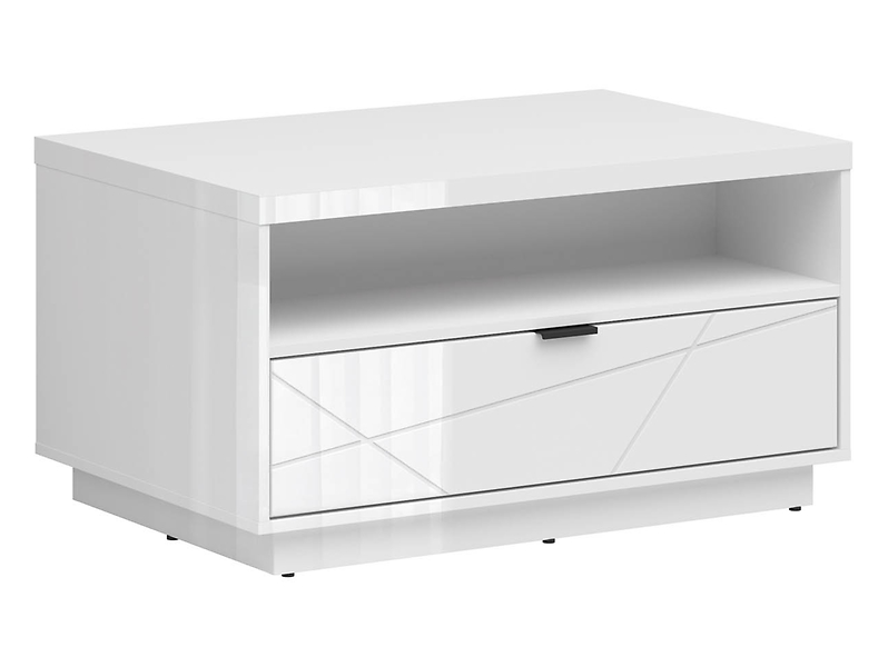 Ława Forn 90x60 z szufladą biały połysk 48614