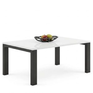 Ława GAROLD 120×80 biały połysk 1038939 Ława GAROLD 120×80 biały połysk 1038939