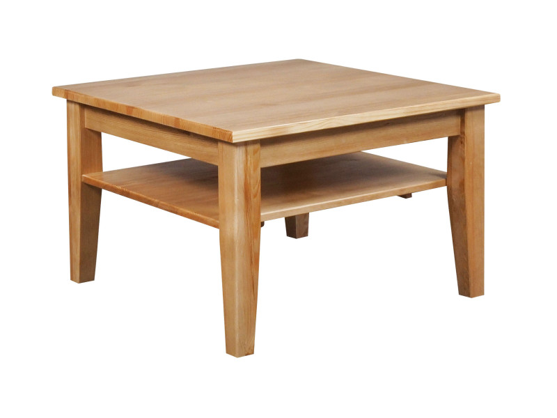 Ława Grands 80x80 z drewna litego, kolor dębowy 682162