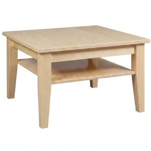 Ława Grands 80×80 z drewna litego, kolor sosnowy 682163