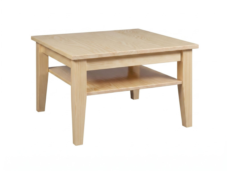 Ława Grands 80x80 z drewna litego, kolor sosnowy 682163
