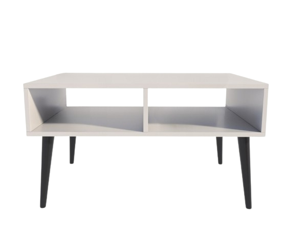 Ława ISLA biały-czarny stolik kawowy skandynawski loft PER 247641
