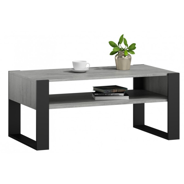 Ława Kaja beton/czarny 643246