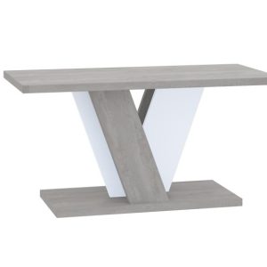 Ława kawowa dekor betonu, biały mat 110×70 cm NEVI MINI nowoczesny stolik 253123 Ława kawowa dekor betonu, biały mat 110×70 cm NEVI MINI nowoczesny stolik 253123