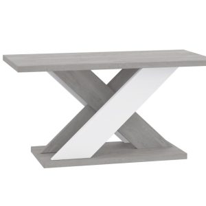 Ława kawowa dekor betonu, biały mat 110×70 cm XARA MINI nowoczesny stolik 252771 Ława kawowa dekor betonu, biały mat 110×70 cm XARA MINI nowoczesny stolik 252771