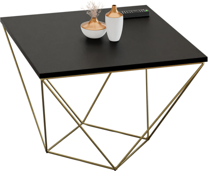 Ława Kawowa Druciana Stolik Loft Glamour Złoty CZ 913669