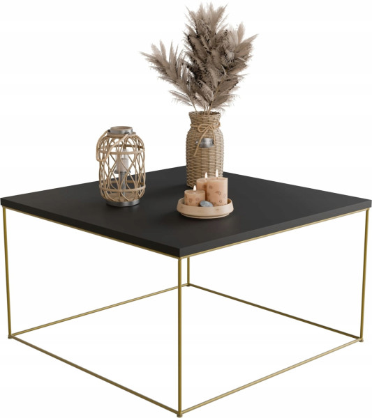 Ława Kawowa Druciana Stolik Loft Glamour Złoty CZ 854133