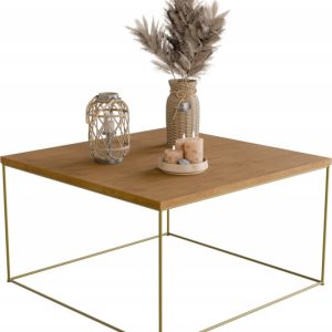Ława Kawowa Druciana Stolik Loft Glamour Złoty DL 854144 Ława Kawowa Druciana Stolik Loft Glamour Złoty DL 854144