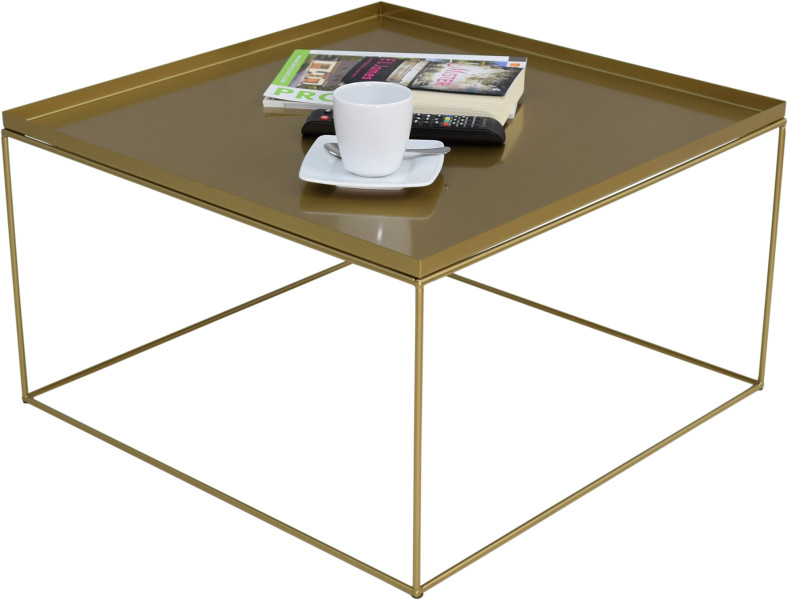 Ława Kawowa Druciana Stolik Loft Glamour Złoty 853033