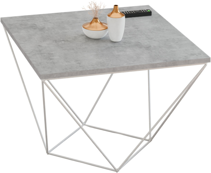 Ława Kawowa Druciana Stolik Loft Industrial Biały 913651