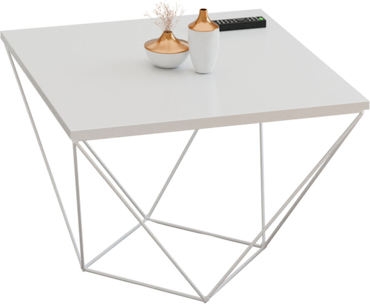 Ława Kawowa Druciana Stolik Loft Industrial Biały 913666