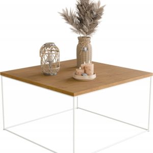Ława Kawowa Druciana Stolik Loft Industrial Biały 854142 Ława Kawowa Druciana Stolik Loft Industrial Biały 854142