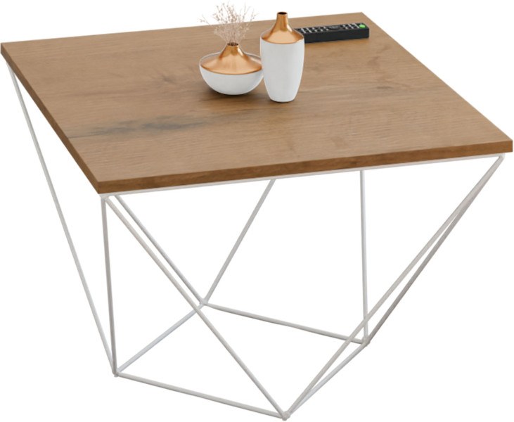 Ława Kawowa Druciana Stolik Loft Industrial Biały 913598