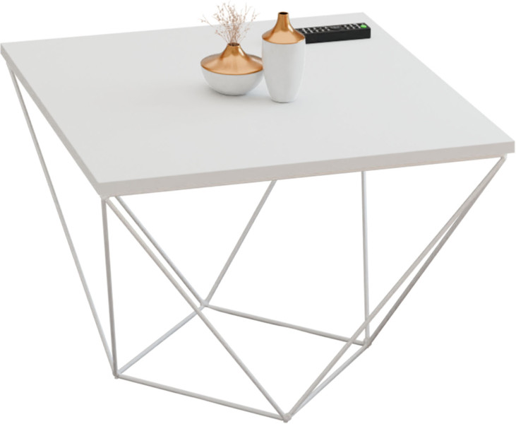Ława Kawowa Druciana Stolik Loft Industrial Biały 913599
