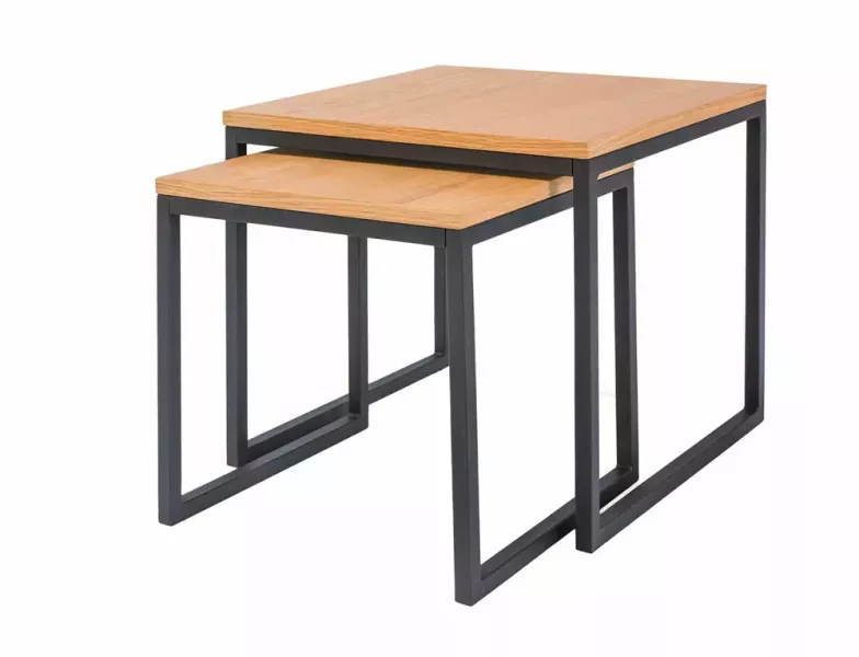 Ława LARGO DUO dąb/czarny 874169