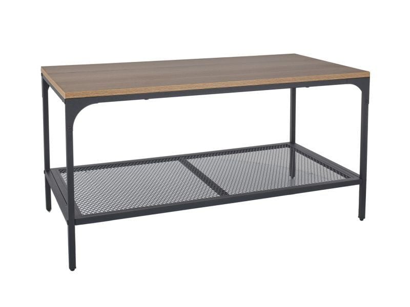 Ława LEX L 90x45 dąb/czarny mat 874074