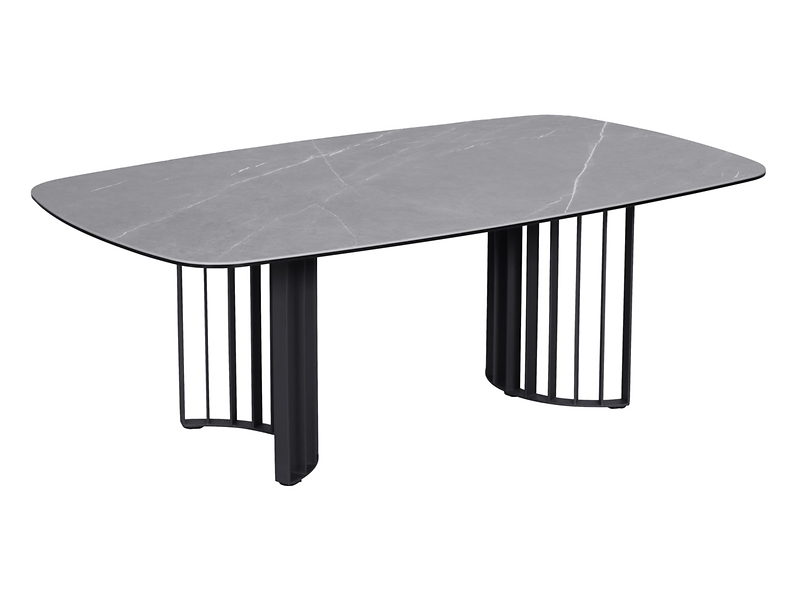 Ława Lipari 120 cm szaro-czarna 724249