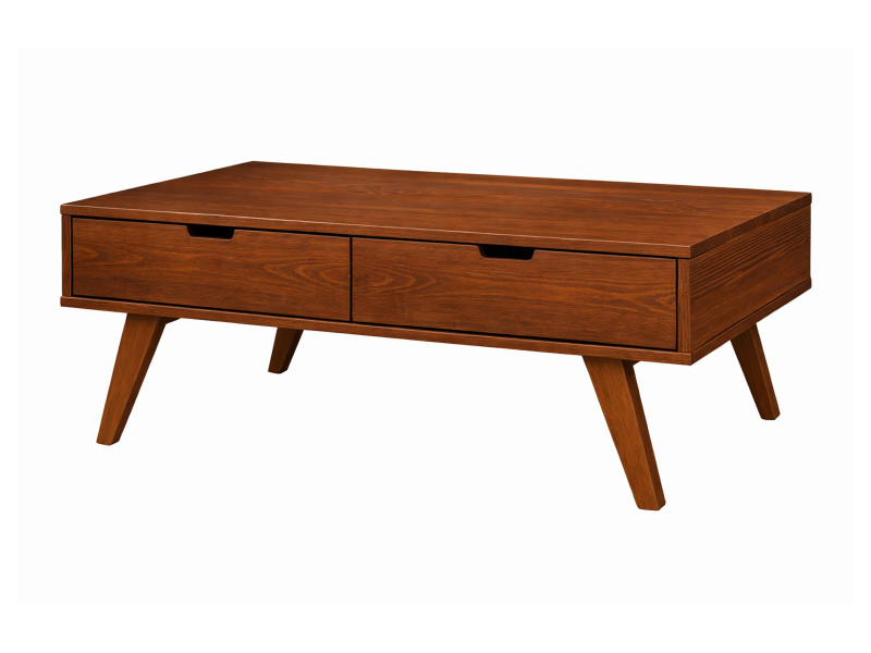 Ława Malmo 120 cm drewniana 4 szuflady, kolor kasztan 963929