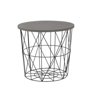 Ława MARIFFA 42×42 szara/czarna 1001785 Ława MARIFFA 42×42 szara/czarna 1001785