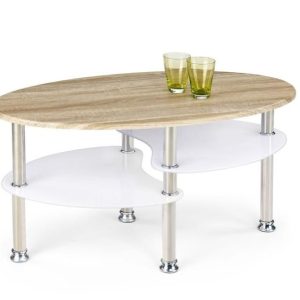 Ława MEDEA 90×50 dąb sonoma/biały 840872 Ława MEDEA 90×50 dąb sonoma/biały 840872