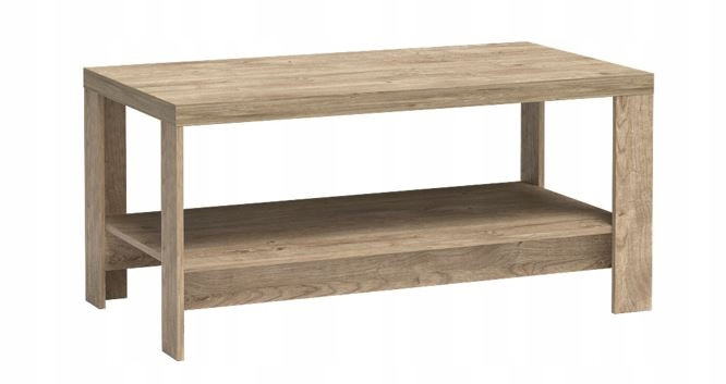 Ława NATURAL 120 cm dąb ribbeck stolik kawowy prostokątny półka 647403