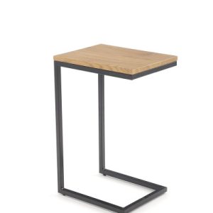 Ława NISA 60×40 dąb złoty/czarna 874216 Ława NISA 60×40 dąb złoty/czarna 874216