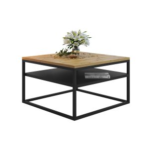 Ława NOVA z półką – Czarny / dąb artisan 93510 Ława NOVA z półką – Czarny / dąb artisan 93510