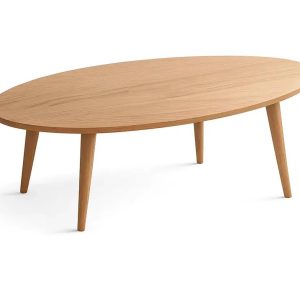 Ława Owalna Vintage 120 cm drewniana, kolor dębowy 678858 Ława Owalna Vintage 120 cm drewniana, kolor dębowy 678858