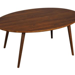 Ława Owalna Vintage 120 cm drewniana, kolor kasztan 678860 Ława Owalna Vintage 120 cm drewniana, kolor kasztan 678860
