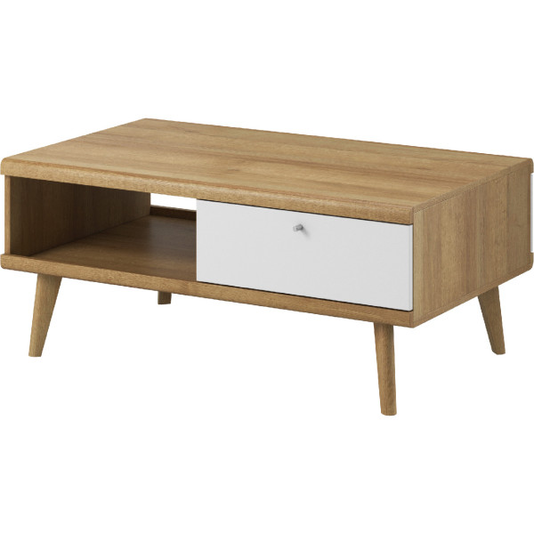 Ława PRIME 11 dąb riviera / biały 252294