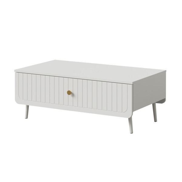 Ława prostokątna Chloe 100 x 60 Biała (2 kolory uchwytu) 807069