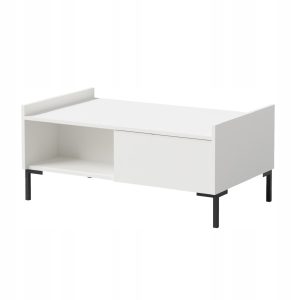 Ława prostokątna Liam 100 x 60 Biała 668469 Ława prostokątna Liam 100 x 60 Biała 668469