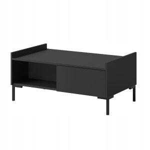 Ława prostokątna Liam 100 x 60 Czarna 668471 Ława prostokątna Liam 100 x 60 Czarna 668471