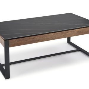 Ława RAMONA 121×61 czarny marmur/orzech 879010 Ława RAMONA 121×61 czarny marmur/orzech 879010