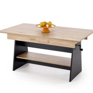 Ława rozkładana podnoszona ERIKA dąb artisan/czarny 840884 Ława rozkładana podnoszona ERIKA dąb artisan/czarny 840884
