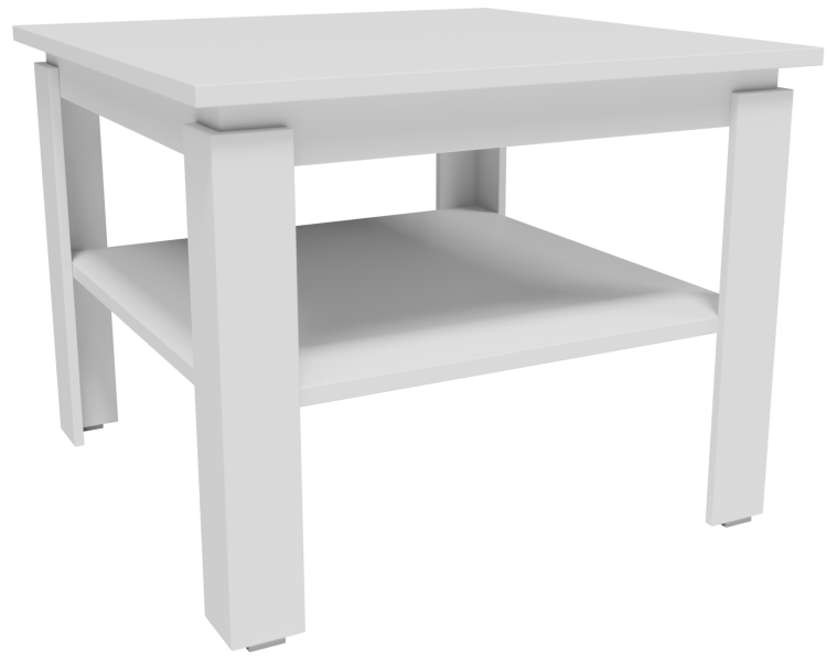 Ława stolik kawowy CR3-STERN 55cm biały z półką do salonu pokoju biura 1100954